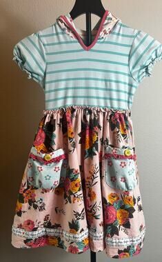 Matilda Jane Wonderment "Sing a Song" Chrissy Dress Girls Size 8  Floral